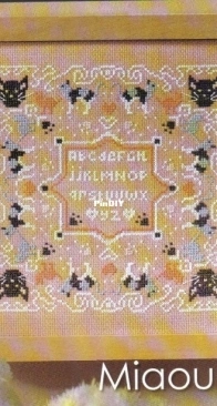 Miaou by Isabelle Vautier from Mains & Merveilles 63 PCS + XSD