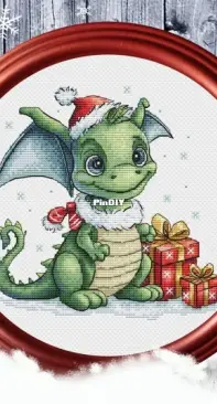 Christmas Dragon 5 Cross Stitch Pattern by Vitaliya Mishchuk