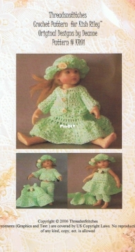 Threadsnstitches - Crochet Pattern for Kish Riley Doll