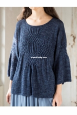 Cabled Pullover by Mariko Oka - Russian