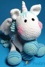 Kiezmasche - Gjuljeta Gashi -  Fluffy the Unicorn - German