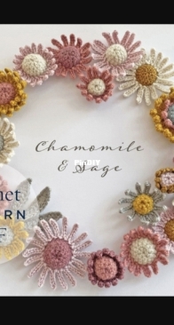 Crochet object Chamomile and sage