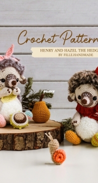 Fille Handmade - Wioletta/Wiola - Henry and Hazel the Hedgehogs, Henry y Hazel los Erizos - English - Spanish - German