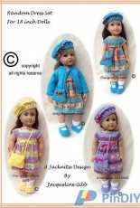 Random Dress Set for 18"inch Doll by Jacknitss Designs