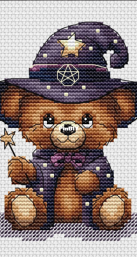 Bear Wizard Ornament by Ksenia Novikova