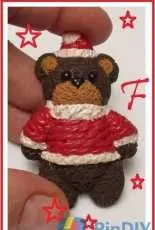 Teddy bears christmas polymer clay