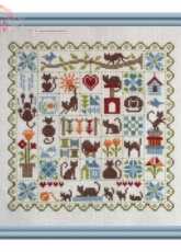 Jardin privé - FT54 - Patchwork aux chats
