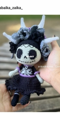 Cute Dream Toys Design - Babaika Zaika - Alexandra Razinkova - "Catherine Skull Girl " - Russian