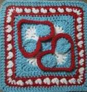 Julie Yeager Designs- Heart to Heart 9 Inch Afghan Square -Free