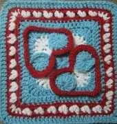 Julie Yeager Designs- Heart to Heart 9 Inch Afghan Square -Free