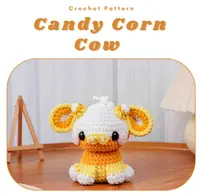 Fuzzle Forms - Angela Johnson - candy corn cow