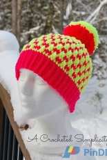 A Crocheted Simplicity - Jennifer Pionk - Snow Bunny Ski Hat