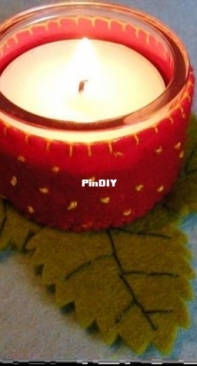 Atelier Pippilotta - Strawberry Tealight Holder - Dutch - free