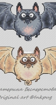 Ink Pug - The Horror Flying On The Wings Of The Night by Katerina Besperstova