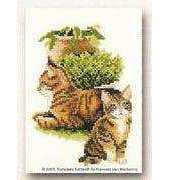 Lanarte - Franciens Kitten 90160 Mara, Sweet Kitten and Flowerpots
