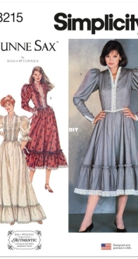 Simplicity - S3215 Gunne Sax - Misses and Petite Fitted Dress - Sizes 6-14