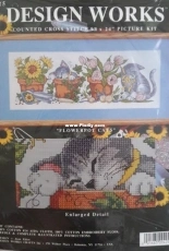 Design Works 9425 - Flowerpot Cats by Joan Elliot XSD