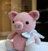 Little Muggles Amigurumi Designs- Hamlet the Pig