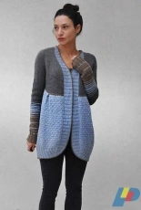 Le Scarabée Bleu Cardigan by La Maison Rililie-English