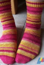 Hidden Stairways Socks by Erica Lueder/Dreams in Fiber-Free