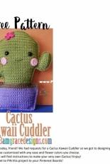 3am Grace Designs - Donna Vasquez Beavers and Michaelene Nelson - Cactus Kawaii Cuddler - Free
