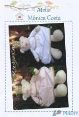 Atelie Monica Costa - bear princess - soft Doll - Portuguese