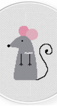 Daily Cross Stitich - Doodle Mouse