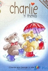 Heritage Stitchcraft CFIR824-Charlien Friends-Charlie and George in the Rain by Margaret Sherry