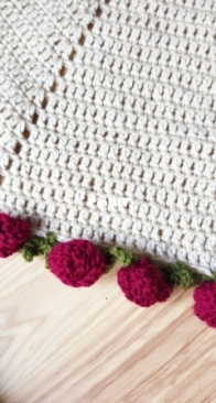 Rose bouquet blanket