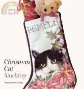 Christmas Cat Stocking From The Cross Stitcher - December 2003