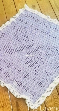 The Lavender Chair - Dorianna Rivelli - Filet Butterfly Blanket - Free