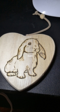 Bunny Woodburning
