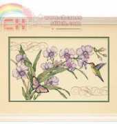 Dimensions 35237 - Orchids & Hummingbird