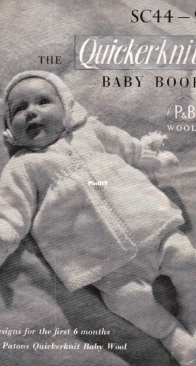 P&B Wools SC44, The Quickerknit Baby Book - 1956