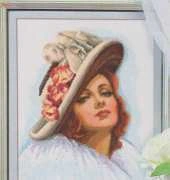 Woman with hat - Coricamo 8236 - from Dein Kreuzstich Magazin - 02-2012
