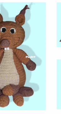 Mala Designs - Mandy Herrmann - Squirrel Nicky with acorns - Eichhoernchen Nicky mit Eicheln - German