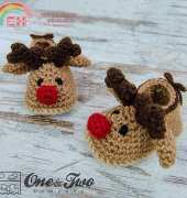 One and Two Company- Carolina Guzman- Reindeer Booties - Baby sizes
