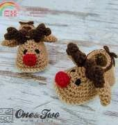 One and Two Company- Carolina Guzman- Reindeer Booties - Baby sizes