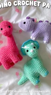 Crochet Calls - 3 in 1 Dinosaur Crochet Pattern Bundle - English