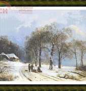 Classic Cross Stitch CCS - Winter Landscape