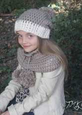 TMK Crochet - Jennifer Lynas - Pompom Hat and Cowl