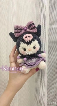 Nannan Handmade - Sa Mao Lia Zao - Sitting Sanrios Kuromi - Chinese