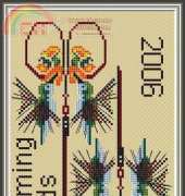 Fleur de Lis, Hummingbird & Three Dancing Star Scissors - Meridel Abrams