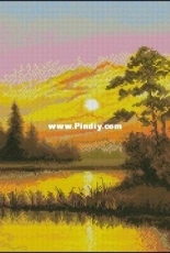 Nova Sloboda PE 3248 - Sunset Over the Lake