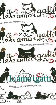 Alionca Ricamo + Io amo i gatti - MIX + PDF + xsd