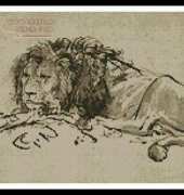 Artecy Cross Stitch - Lion Lying Down by Rembrandt