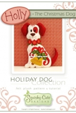 Squishy Cute Designs - Holly the Christmas Dog