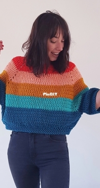 Chinita Crochet - Nadine Geoffroy - Sweater Bombay - Spanish