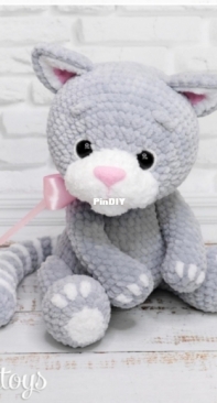 Sanka Toys - Oksana Berejshik - Оксана Берейшик - Plush Kitten - Плюшевый котенок - Russian