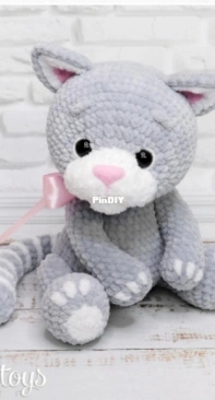 Sanka Toys - Oksana Berejshik - Оксана Берейшик - Plush Kitten - Плюшевый котенок - Russian
